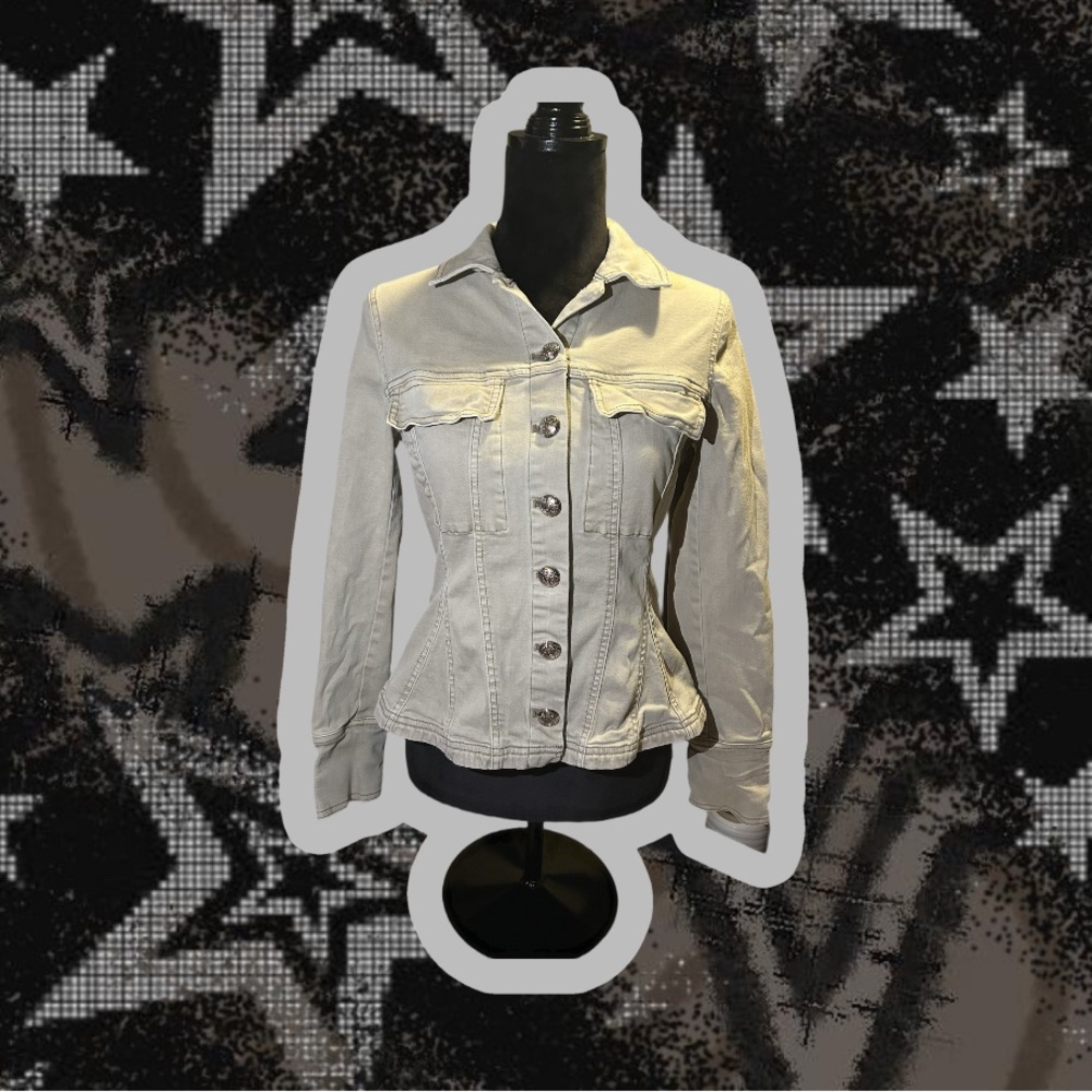 White House Black Market Cream Jacket